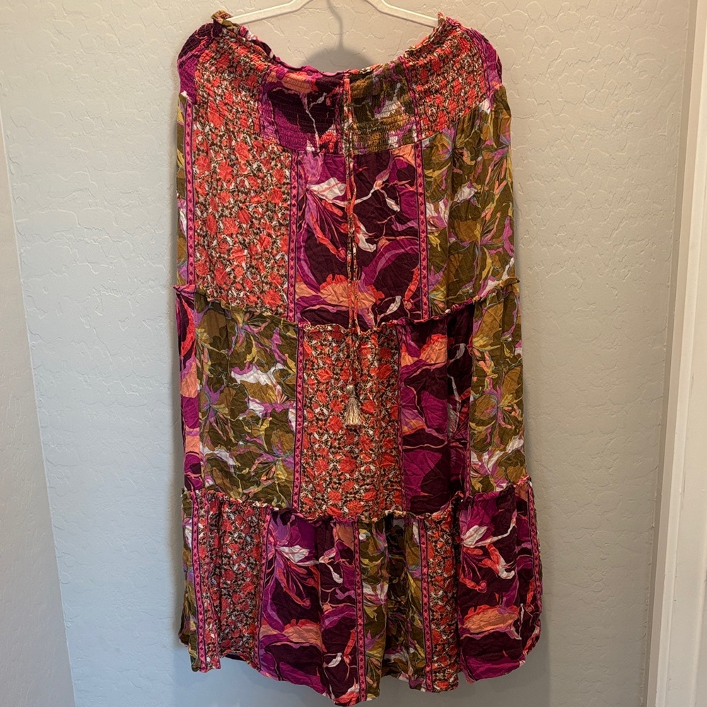 Floral boho Maxi Skirt